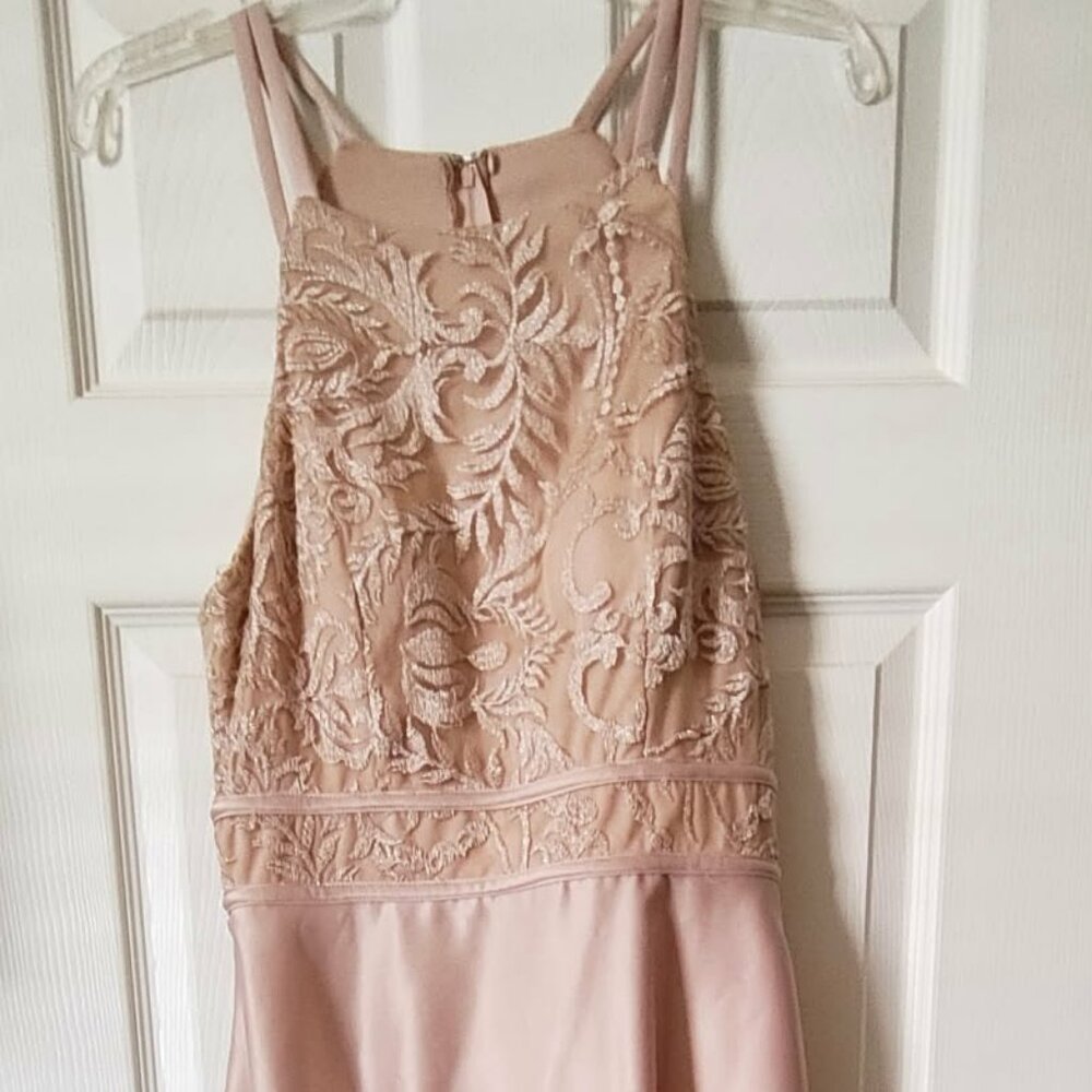 Xtraordinary Womens Pale Pink  Halter Party Dress Prom Size 11